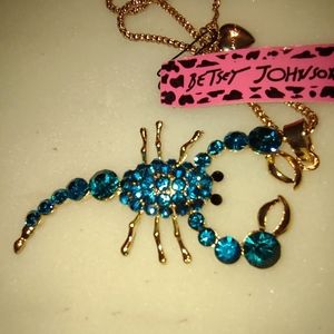 4/$40 blue Scorpion necklace